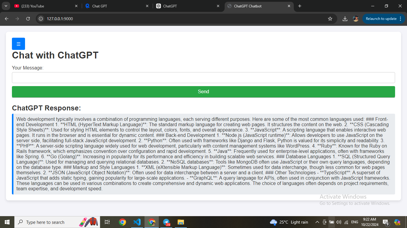 Ai Chat Bot with Database